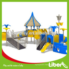 Toboggan plastique pour enfants, équipement de terrain de jeux pour enfants en plein air, set de jeux de plein air LE.HD.015